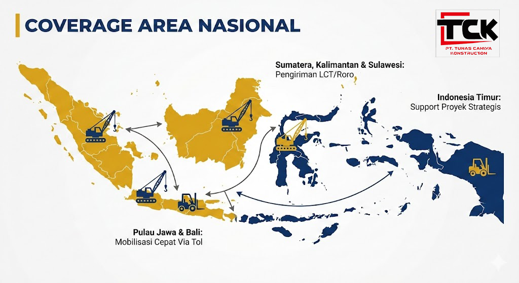 Area Layanan Sewa Crane Seluruh Indonesia
